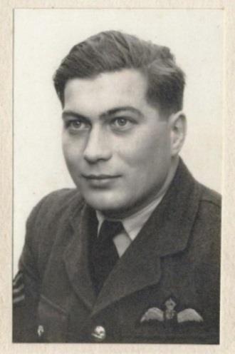 Portrait of George Boucher in RAF uniform.