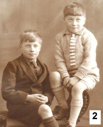 Family photograph of George and his elder brother Alec as children.